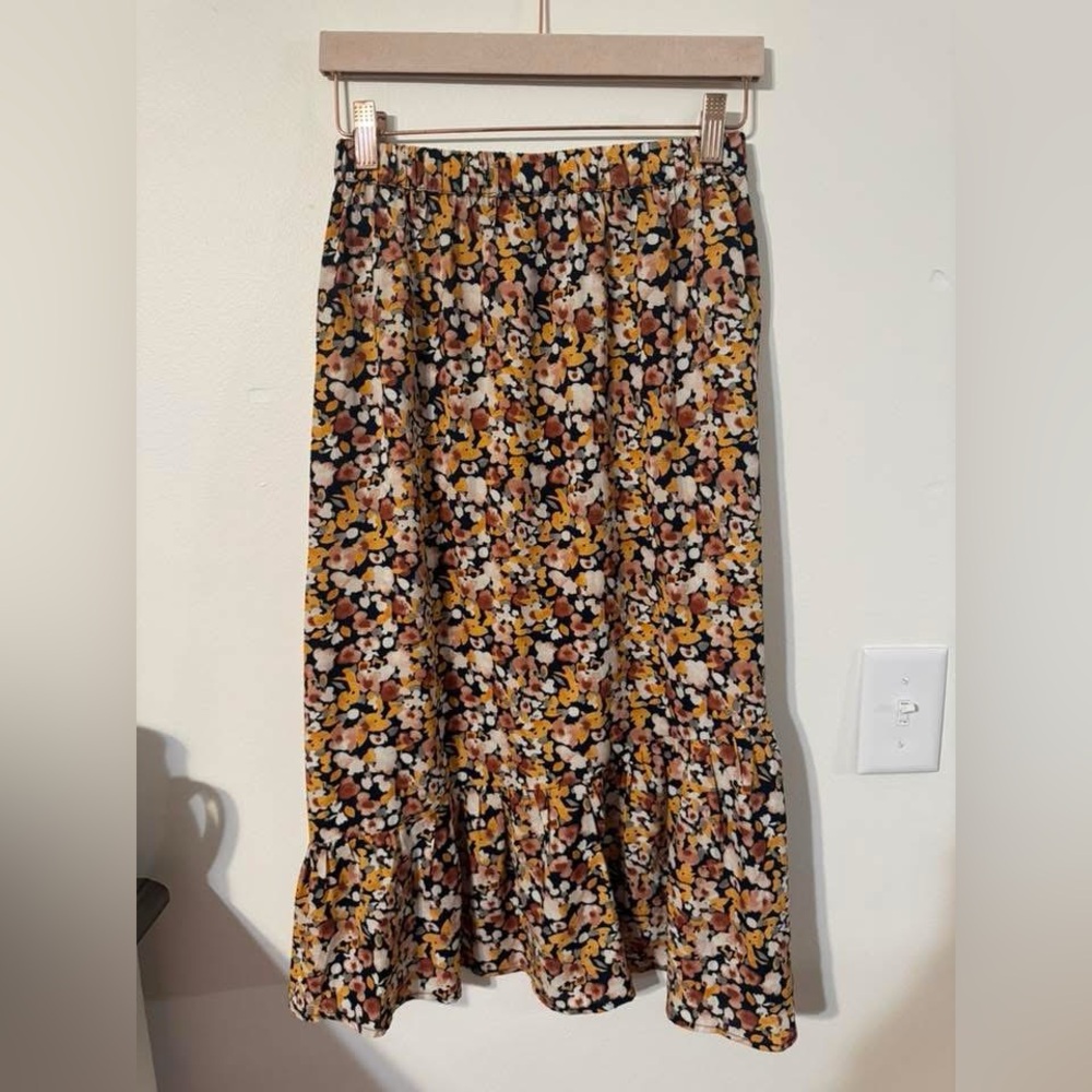 Floral Midi Skirt